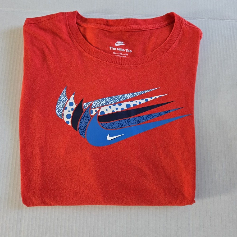 Nike Red 5 Swoosh 2XL Tshirt  49 Chest 30 Length